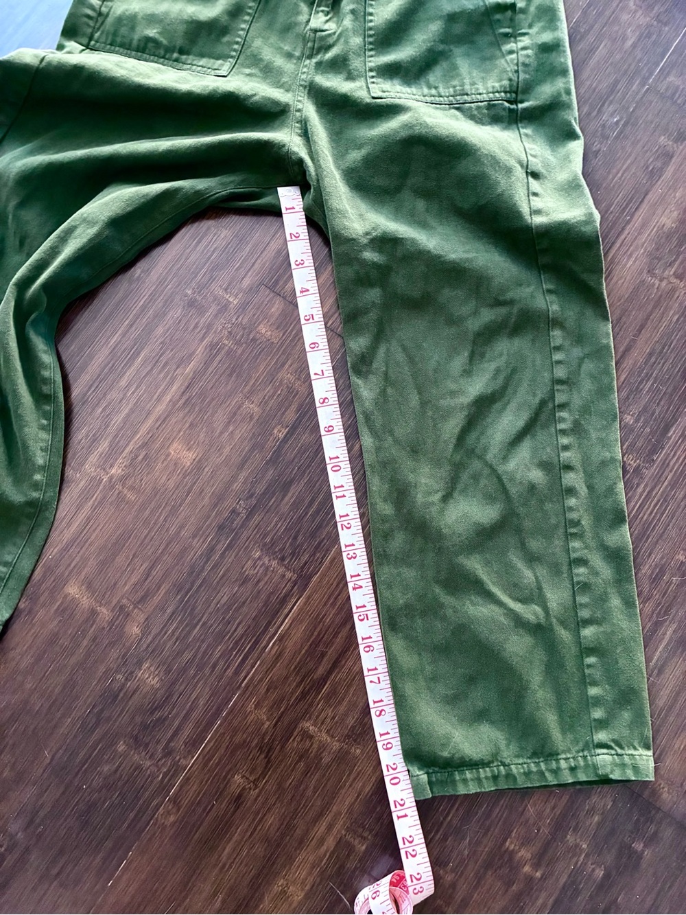 THE GREAT. Dark Green Utility Pants - Picture 7 of 8